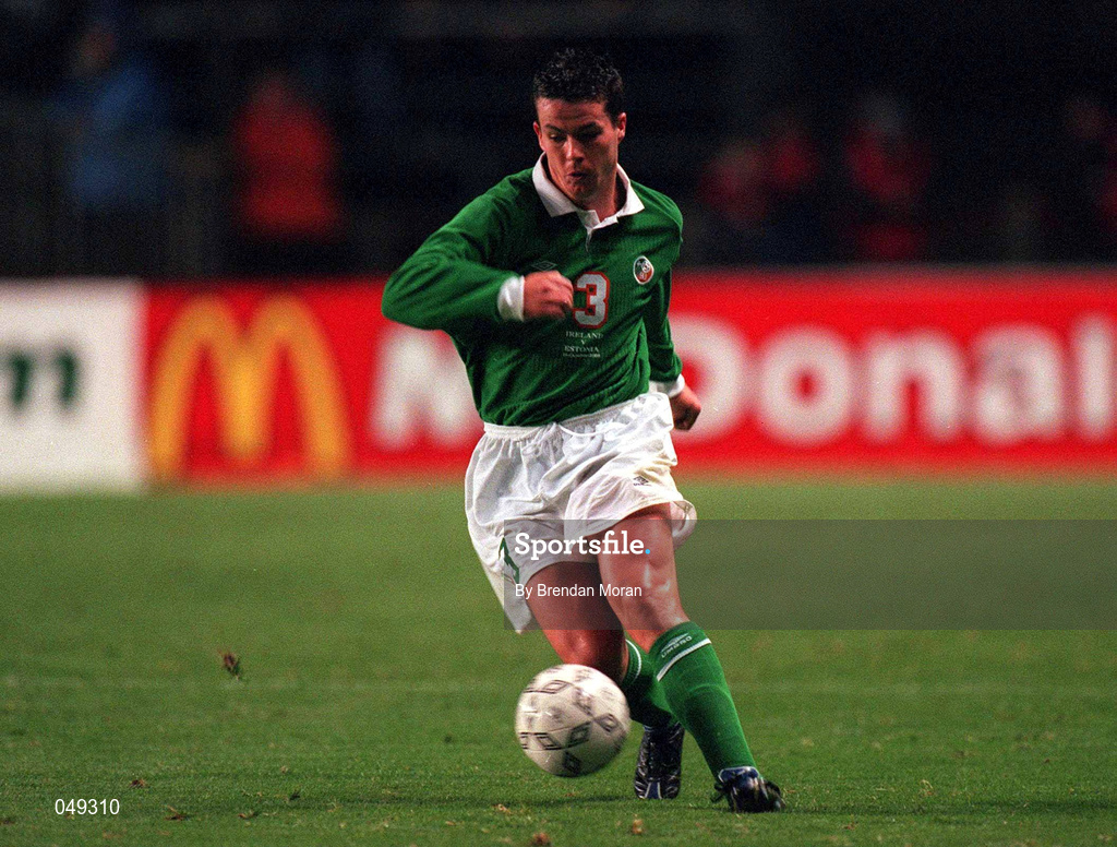 11 October 2000; Ian Harte of Republic of Ireland during the World Cup 2002 Qualification Group 2 match between Republic of Ireland and Estonia at Lansdowne Road in Dublin. Photo by Brendan Moran/Sportsfile