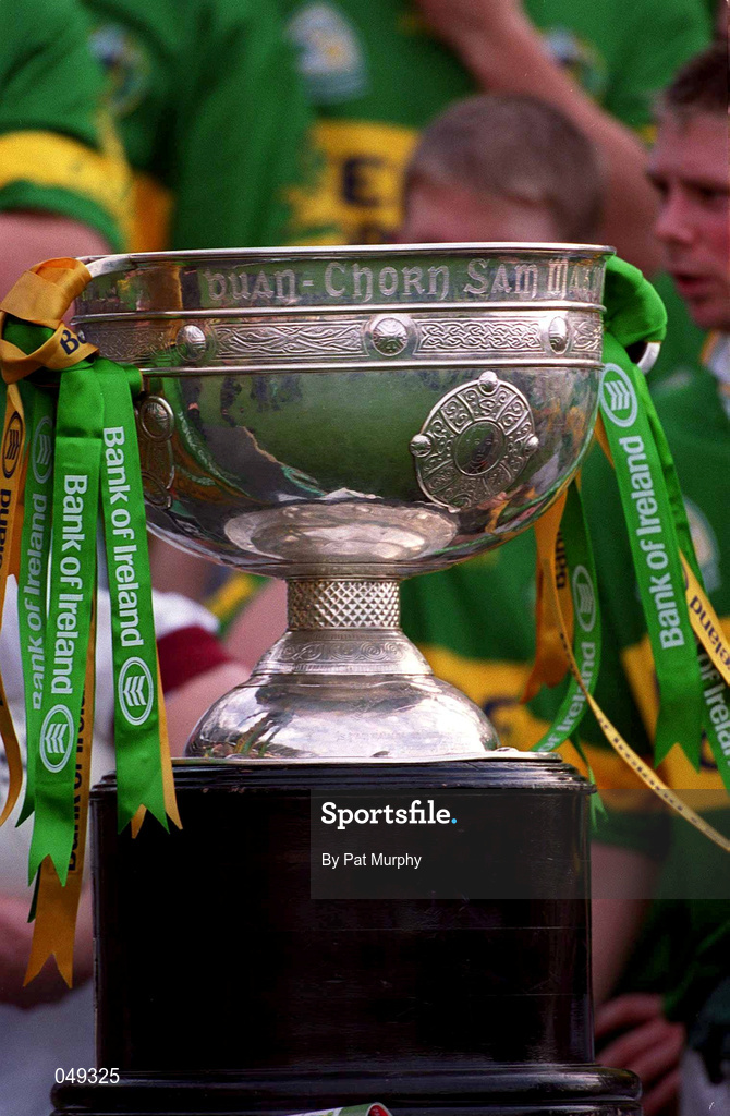 7 October 2000; A view of the Sam Maguire Cup following the Bank of Ireland All-Ireland Senior Football Championship Final Replay match between Kerry and Galway at Croke Park in Dublin. Photo by Pat Murphy/Sportsfile