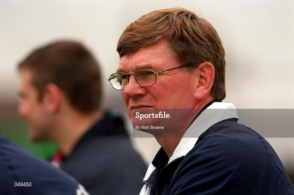 30 September 2000; Leinster U21 coach Ciaran Fitzgerald during the Guinness Interprovincial Rugby Championship match between Connacht and Leinster at the Sportsground in Galway. Photo by Matt Browne/Sportsfile