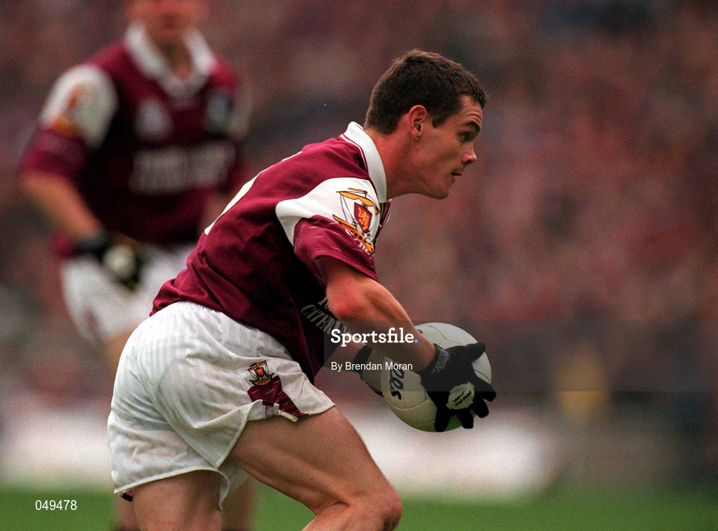 7 October 2000; Declan Meehan of Galway during the Bank of Ireland All-Ireland Senior Football Championship Final Replay match between Kerry and Galway at Croke Park in Dublin. Photo by Brendan Moran/Sportsfile