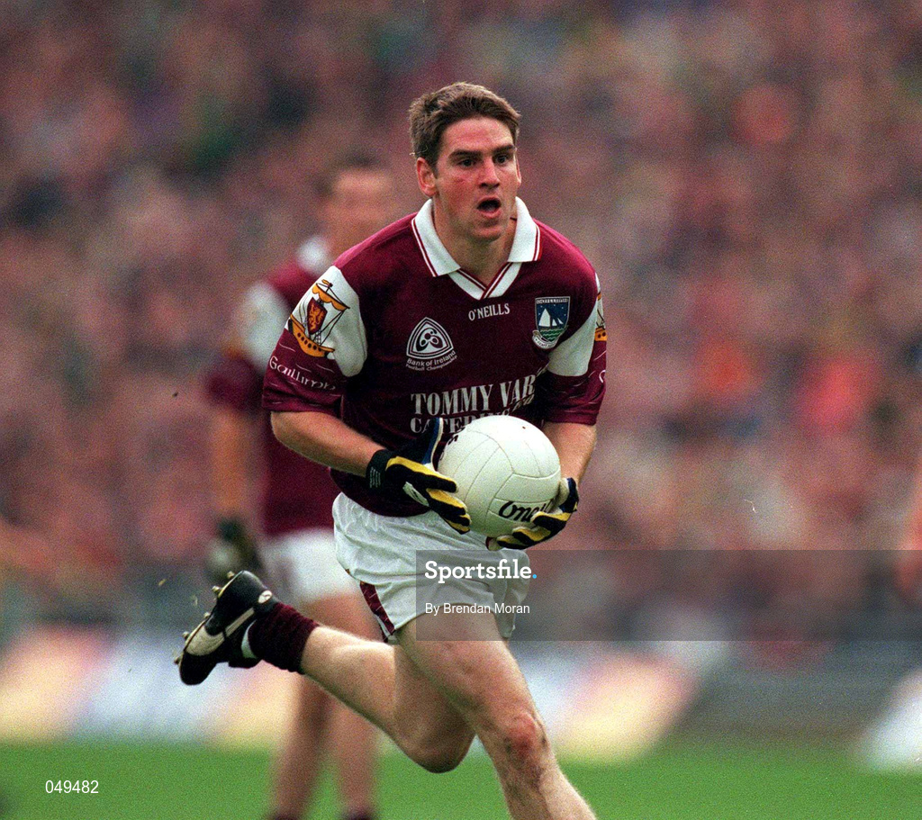 7 October 2000; Paul Clancy of Galway during the Bank of Ireland All-Ireland Senior Football Championship Final Replay match between Kerry and Galway at Croke Park in Dublin. Photo by Brendan Moran/Sportsfile