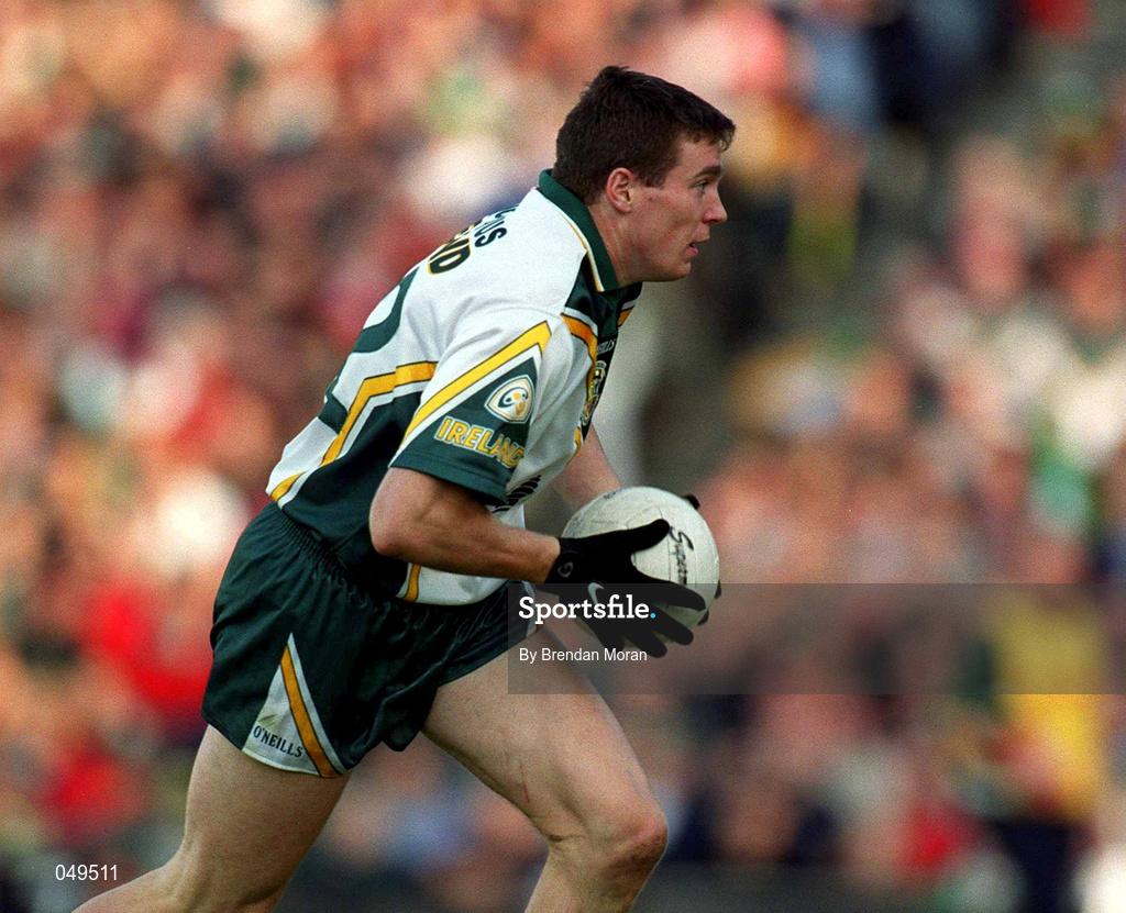 15 October 2000; Ciaran McManus of Ireland during the International Rules Series Second Test match between Ireland and Australia at Croke Park in Dublin. Photo by Brendan Moran/Sportsfile