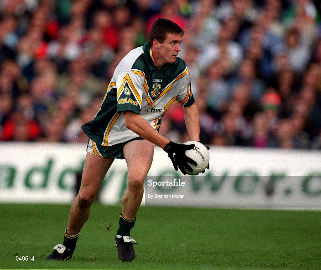 15 October 2000; Ciaran McManus of Ireland during the International Rules Series Second Test match between Ireland and Australia at Croke Park in Dublin. Photo by Brendan Moran/Sportsfile