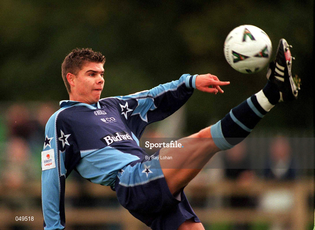 22 October 2000; Kevin Grogan of UCD during the Eircom League Premier Division match between UCD and Shamrock Rovers at Belfield Park in Dublin. Photo by Ray Lohan/Sportsfile