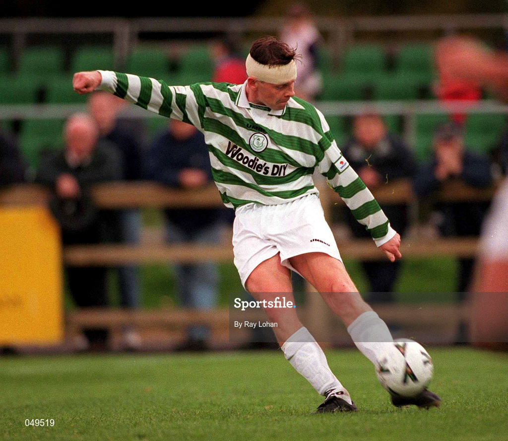 22 October 2000; Gareth Cronin of Shamrock Rovers during the Eircom League Premier Division match between UCD and Shamrock Rovers at Belfield Park in Dublin. Photo by Ray Lohan/Sportsfile