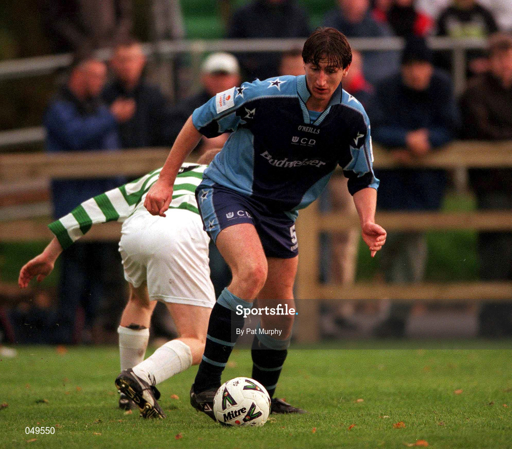 22 October 2000; Clive Delaney of UCD during the Eircom League Premier Division match between UCD and Shamrock Rovers at Belfield Park in Dublin. Photo by Pat Murphy/Sportsfile