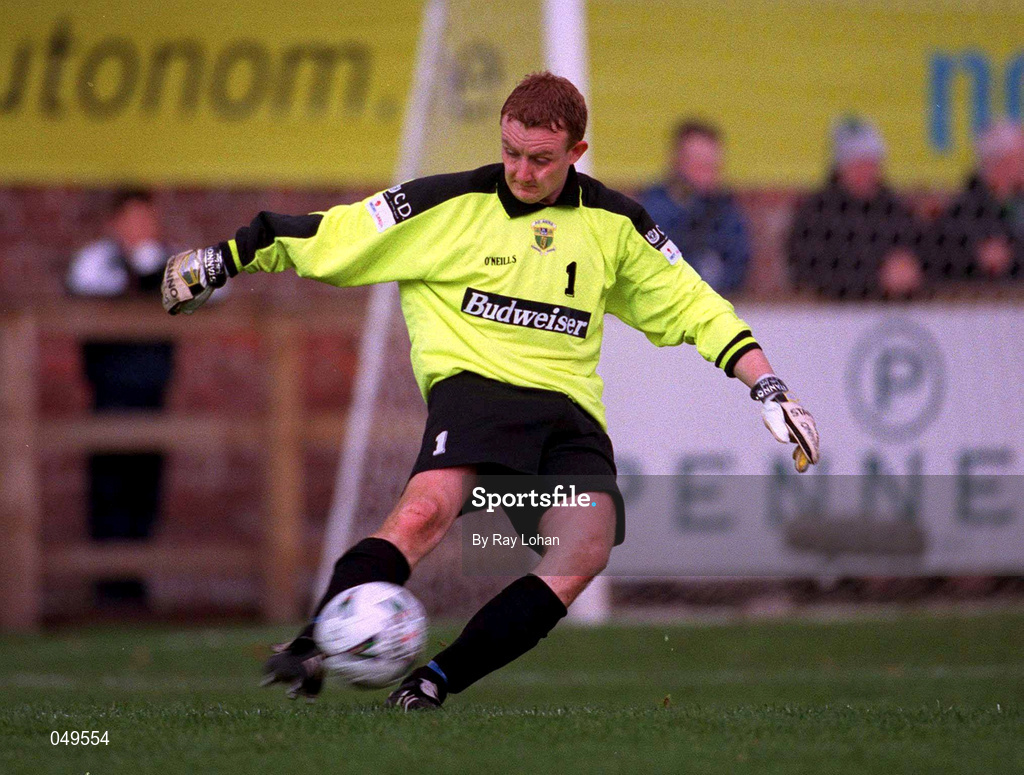 22 October 2000; Barry Ryan of UCD during the Eircom League Premier Division match between UCD and Shamrock Rovers at Belfield Park in Dublin. Photo by Ray Lohan/Sportsfile