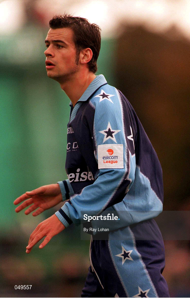 22 October 2000; John Martin of UCD during the Eircom League Premier Division match between UCD and Shamrock Rovers at Belfield Park in Dublin. Photo by Ray Lohan/Sportsfile