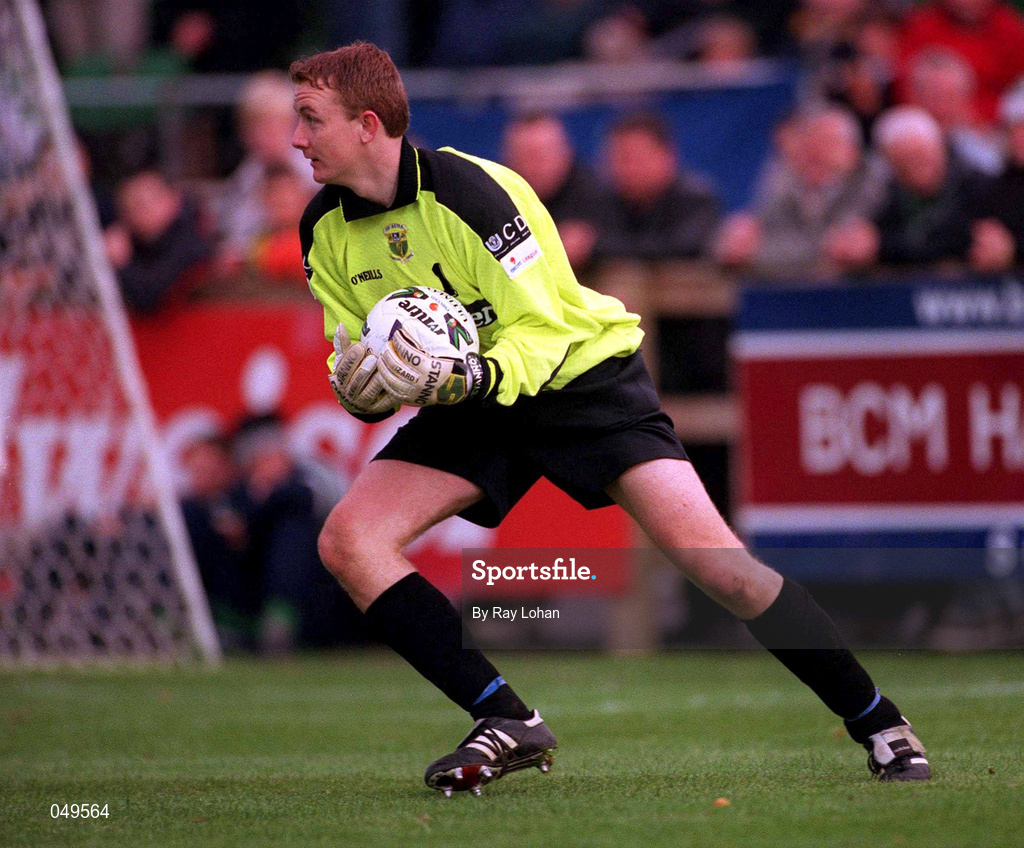 22 October 2000; Barry Ryan of UCD during the Eircom League Premier Division match between UCD and Shamrock Rovers at Belfield Park in Dublin. Photo by Ray Lohan/Sportsfile