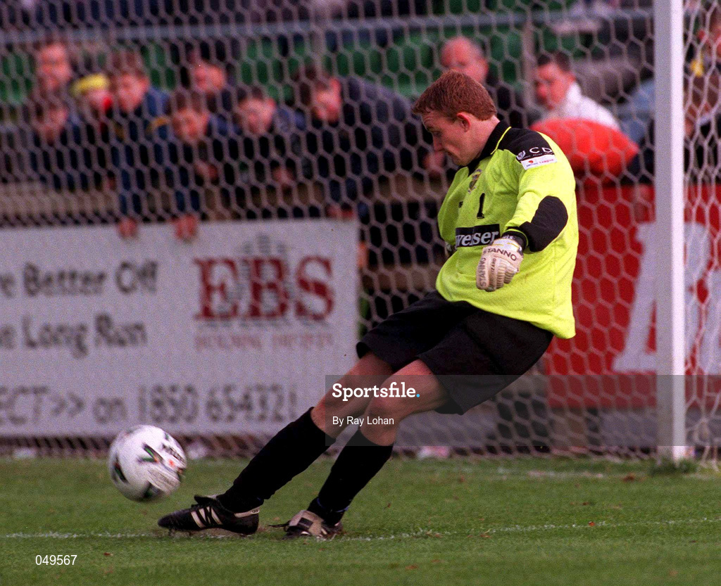 22 October 2000; Barry Ryan of UCD during the Eircom League Premier Division match between UCD and Shamrock Rovers at Belfield Park in Dublin. Photo by Ray Lohan/Sportsfile