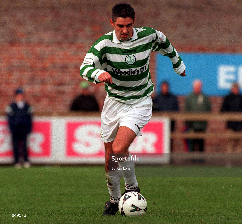 22 October 2000; Dave Smith of Shamrock Rovers during the Eircom League Premier Division match between UCD and Shamrock Rovers at Belfield Park in Dublin. Photo by Ray Lohan/Sportsfile