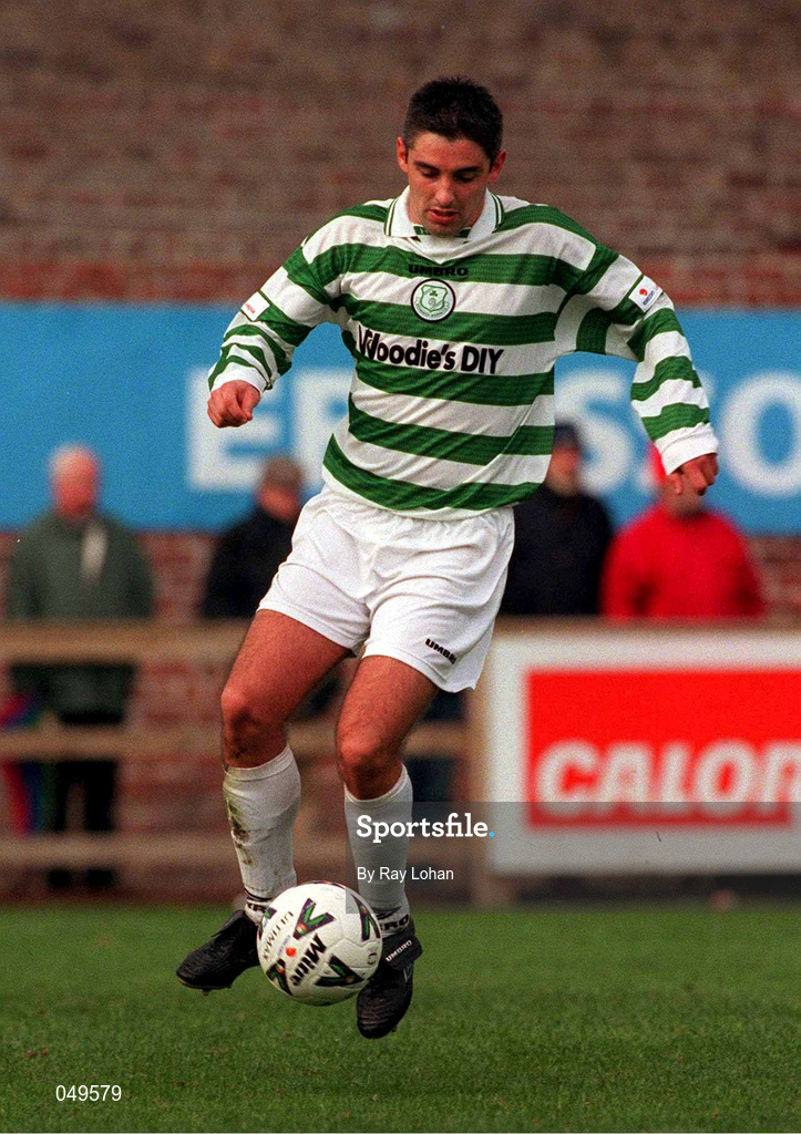 22 October 2000; Dave Smith of Shamrock Rovers during the Eircom League Premier Division match between UCD and Shamrock Rovers at Belfield Park in Dublin. Photo by Ray Lohan/Sportsfile