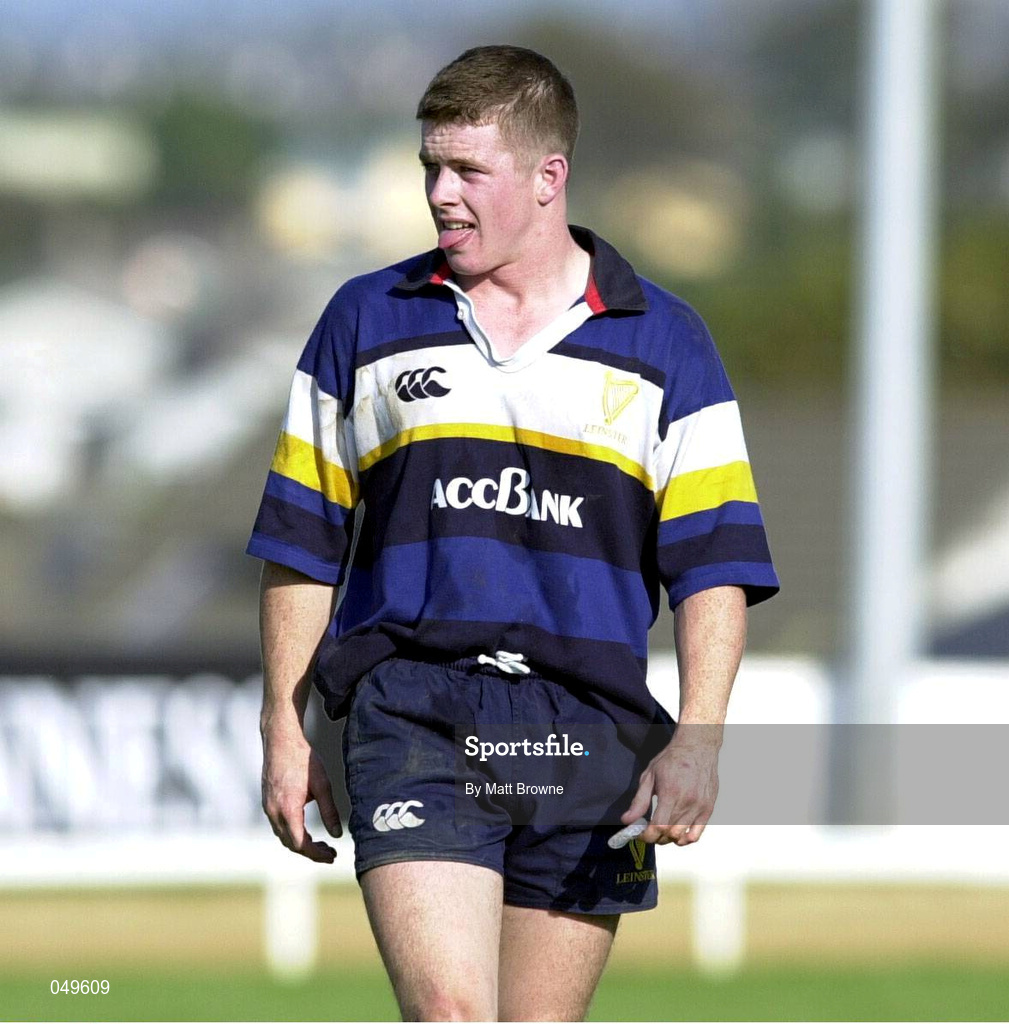 30 September 2000; Andy Dunne of Leinster during the Guinness Interprovincial Rugby Championship match between Connacht and Leinster at the Sportsground in Galway. Photo by Matt Browne/Sportsfile
