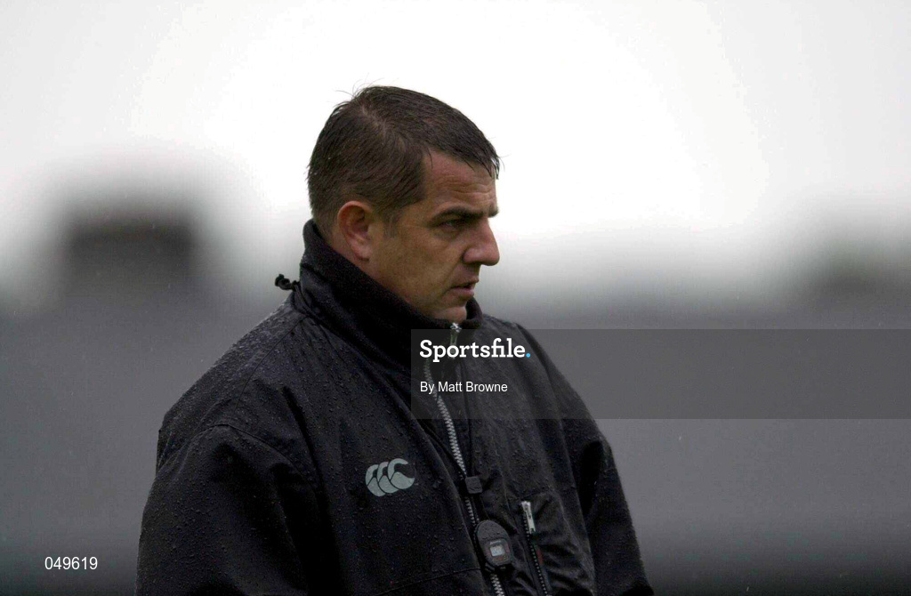 30 September 2000; Connacht coach Steph Nel during the Guinness Interprovincial Rugby Championship match between Connacht and Leinster at the Sportsground in Galway. Photo by Matt Browne/Sportsfile