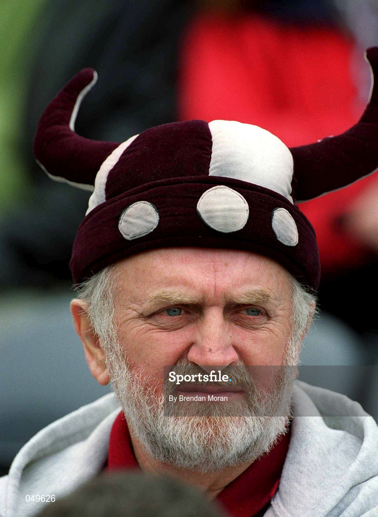 7 October 2000; A Galway supporter during the Bank of Ireland All-Ireland Senior Football Championship Final Replay match between Kerry and Galway at Croke Park in Dublin. Photo by Brendan Moran/Sportsfile