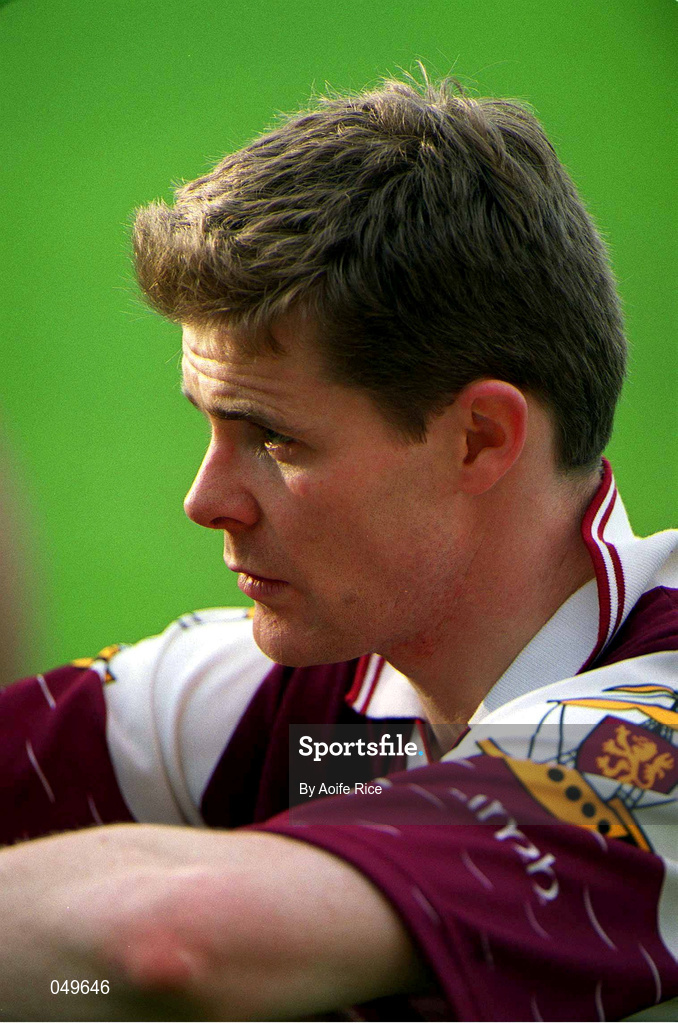 7 October 2000; Niall Finnegan of Galway following his side's defeat during the Bank of Ireland All-Ireland Senior Football Championship Final Replay match between Kerry and Galway at Croke Park in Dublin. Photo by Aoife Rice/Sportsfile