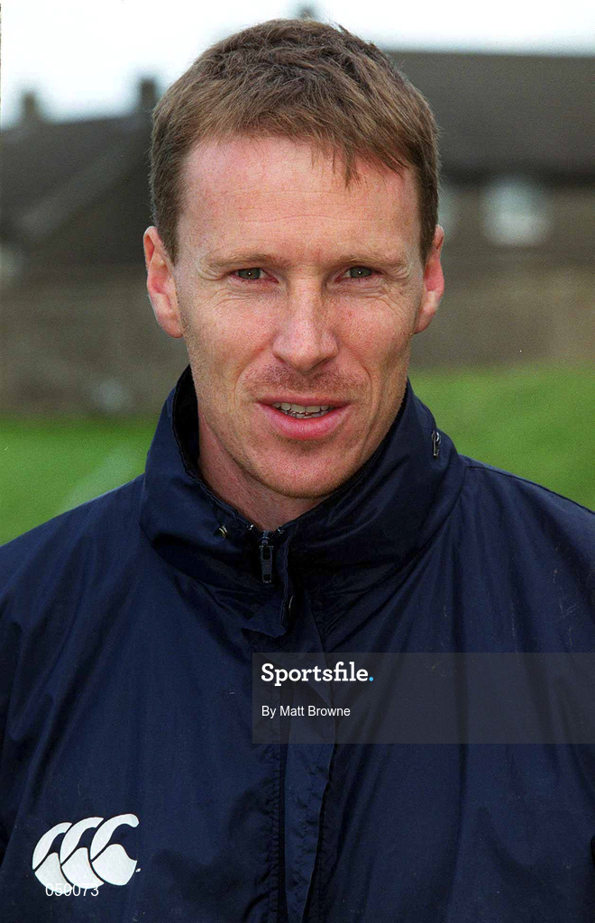 27 October 2000; Fergal O'Calloghan, Munster Fitness Advisor, during Ireland 'A' squad portraits. Photo by Matt Browne/Sportsfile