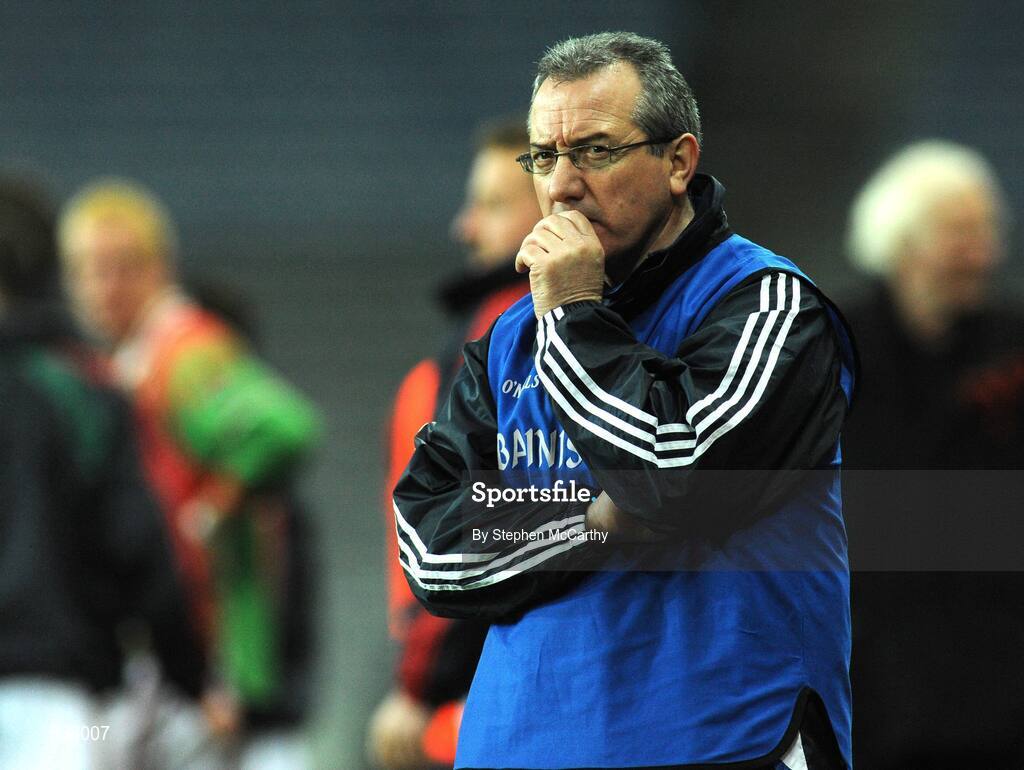 14 February 2009; St Michael's manager Paddy Regan during the game. AIB All-Ireland Intermediate Club Football Championship Final, St Michael's, Galway, v St Michael's Foilmore, Kerry. Croke Park, Dublin. Picture credit: Stephen McCarthy / SPORTSFILE