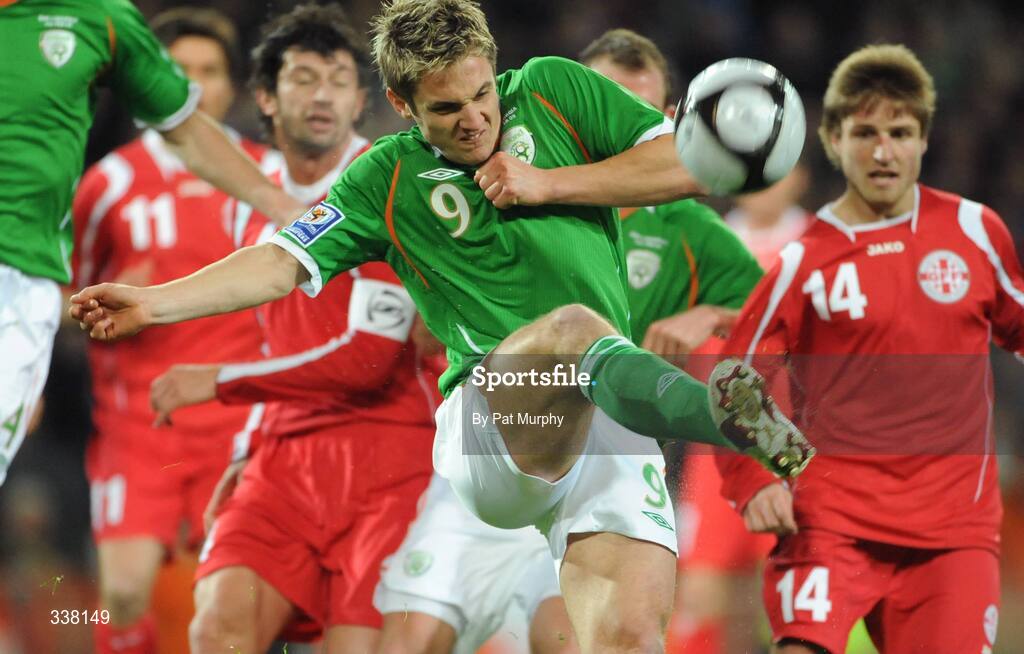 11 February 2009; Kevin Doyle, Republic of Ireland. 2010 FIFA World Cup Qualifier, Republic of Ireland v Georgia. Croke Park, Dublin. Picture credit: Pat Murphy / SPORTSFILE