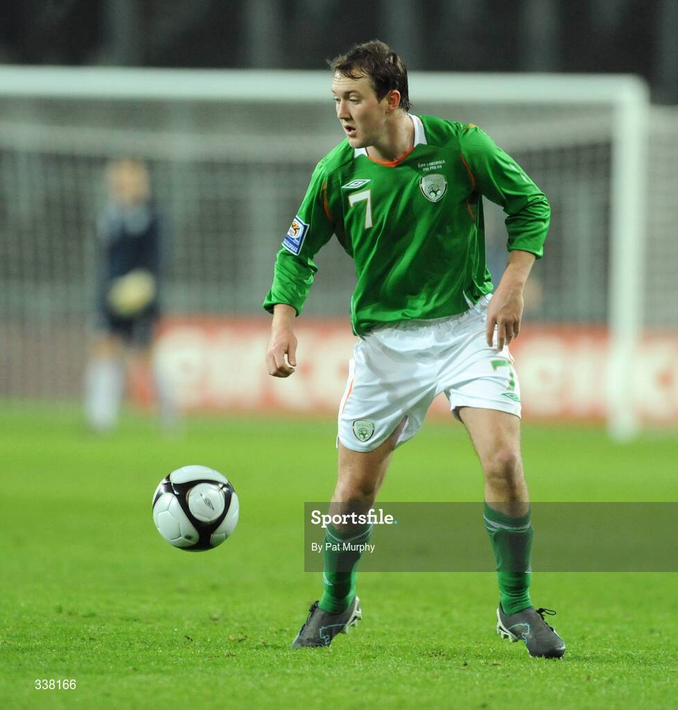 11 February 2009; Aiden McGeedy, Republic of Ireland. 2010 FIFA World Cup Qualifier, Republic of Ireland v Georgia. Croke Park, Dublin. Picture credit: Pat Murphy / SPORTSFILE