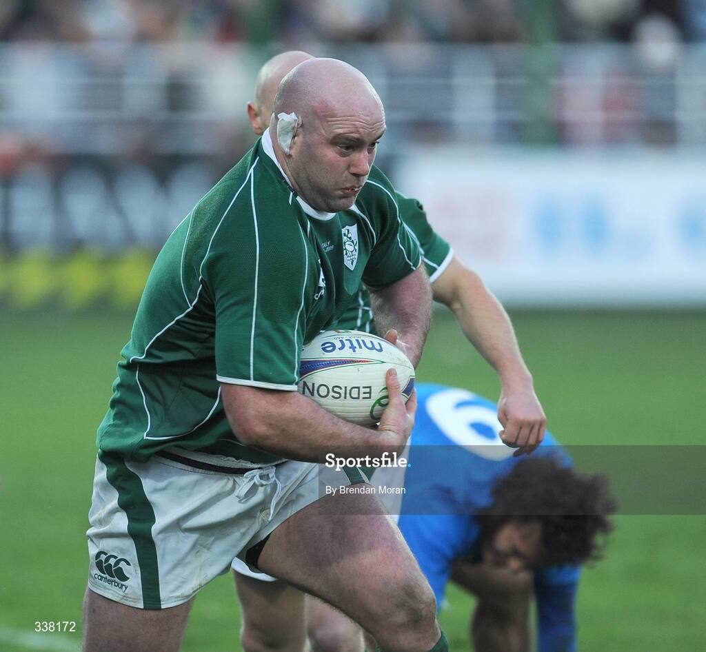 15 February 2009; John Hayes, Ireland. RBS Six Nations Championship, Italy v Ireland, Stadio Flaminio, Rome, Italy. Picture credit: Brendan Moran / SPORTSFILE