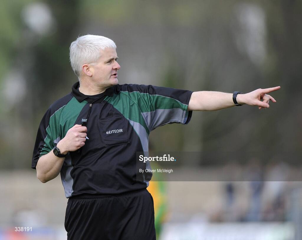 14 February 2009; Referee, John Bannon. Allianz GAA NFL Division 1 Round 2, Donegal v Mayo. Letterkenny, Co. Donegal. Picture credit: Oliver McVeigh / SPORTSFILE