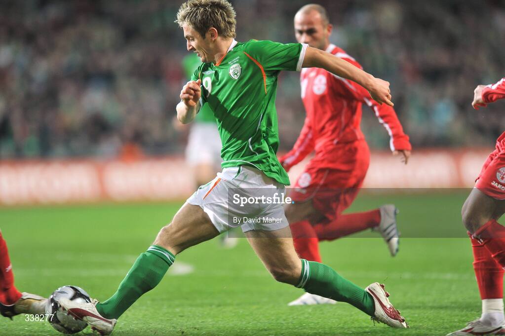 11 February 2009; Kevin Doyle, Republic of Ireland. 2010 FIFA World Cup Qualifier, Republic of Ireland v Georgia. Croke Park, Dublin. Picture credit: David Maher / SPORTSFILE