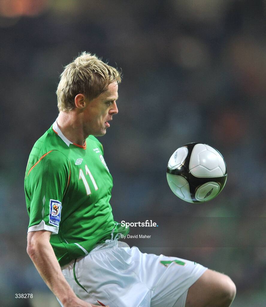 11 February 2009; Damien Duff, Republic of Ireland. 2010 FIFA World Cup Qualifier, Republic of Ireland v Georgia. Croke Park, Dublin. Picture credit: David Maher / SPORTSFILE
