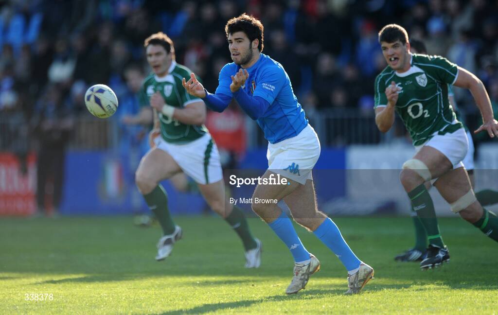 15 February 2009; Luke McLean, Italy. RBS Six Nations Championship, Italy v Ireland, Stadio Flaminio, Rome, Italy. Picture credit: Matt Browne / SPORTSFILE