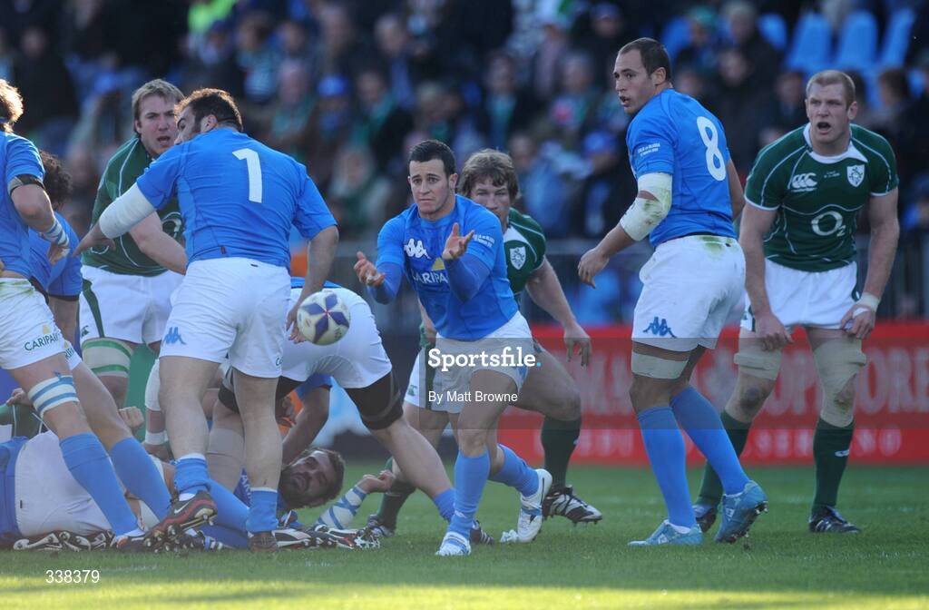 15 February 2009; Kaine Robertson, Italy. RBS Six Nations Championship, Italy v Ireland, Stadio Flaminio, Rome, Italy. Picture credit: Matt Browne / SPORTSFILE