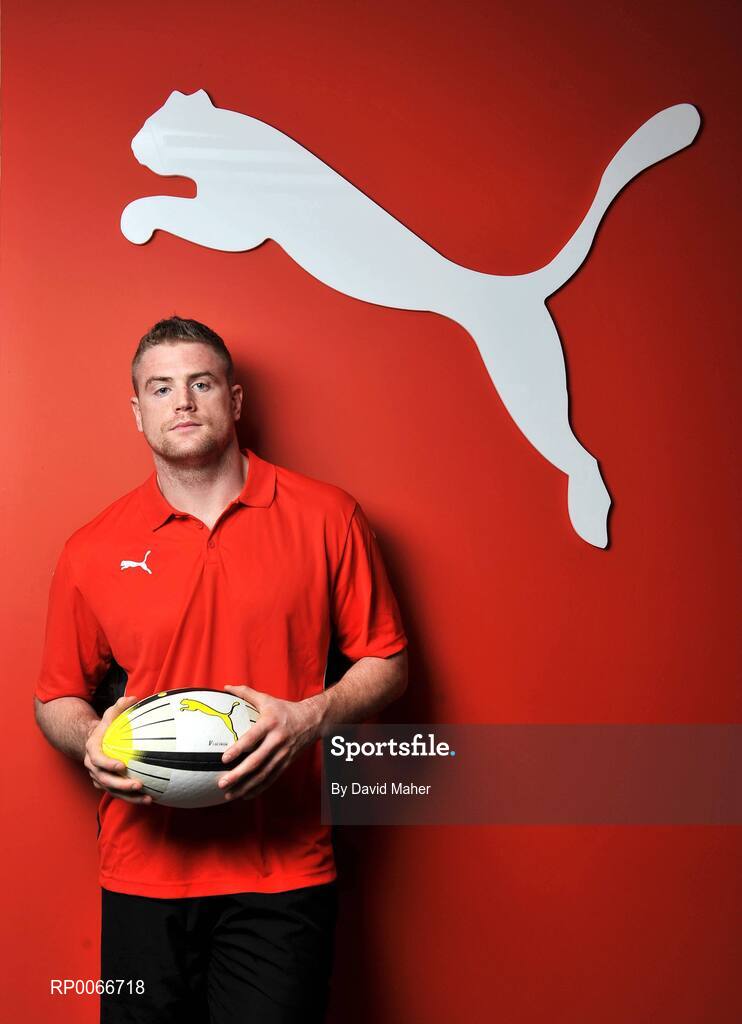 17 February 2009; The world's fastest growing sport-lifestyle brand, PUMA, today unveiled its extended stable of Irish Rugby players for the 2009 season. Present at the announcement included Jamie Heaslip, pictured, Luke Fitzgerald, and Tommy Bowe. The players were at PUMA's new Irish headquarters in Dublin to highlight the range of PUMA boots and apparel that has been designed for the rugby market. Puma Showrooms,  Blanchardstown, Dublin. Picture credit: David Maher / SPORTSFILE