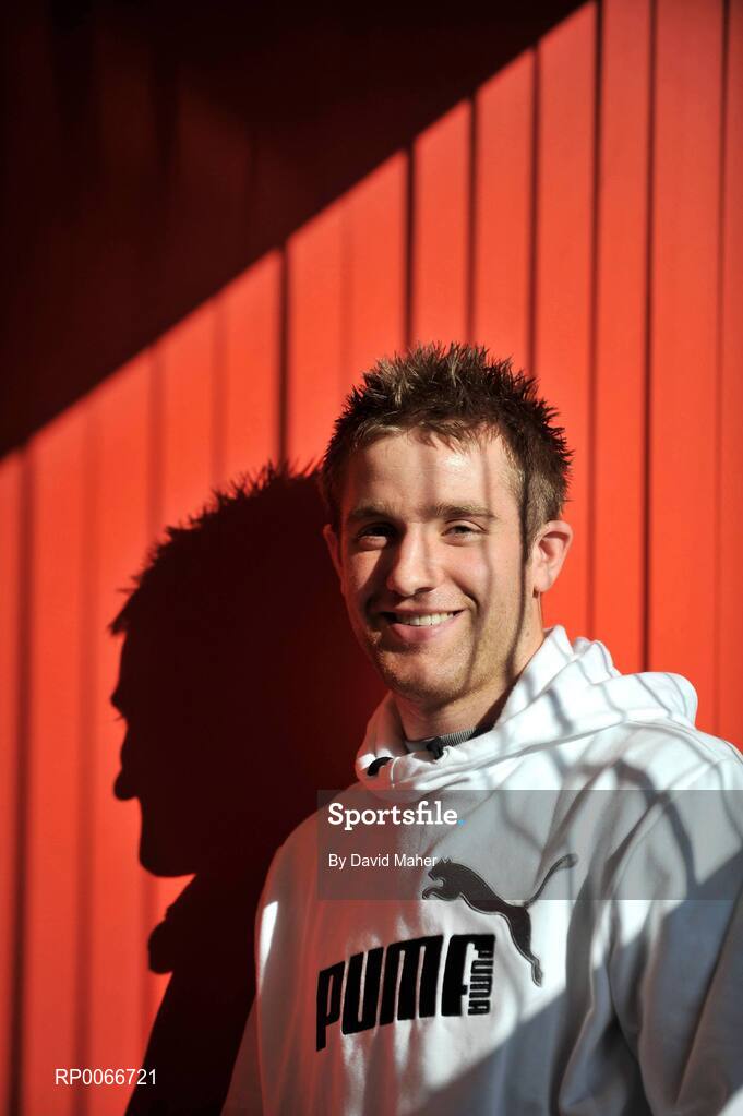 17 February 2009; The world's fastest growing sport-lifestyle brand, PUMA, today unveiled its extended stable of Irish Rugby players for the 2009 season. Present at the announcement included Luke Fitzgerald, pictured, Jamie Heaslip, and Tommy Bowe. The players were at PUMA's new Irish headquarters in Dublin to highlight the range of PUMA boots and apparel that has been designed for the rugby market. Puma Showrooms,  Blanchardstown, Dublin. Picture credit: David Maher / SPORTSFILE