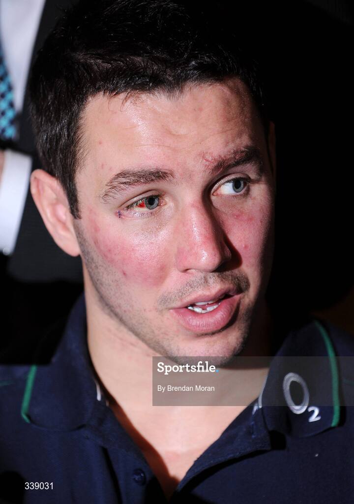 24 February 2009; Paddy Wallace during an Ireland rugby press conference ahead of their RBS Six Nations match against England on Saturday. Fitzpatrick's Castle Hotel, Killiney, Co. Dublin. Picture credit: Brendan Moran / SPORTSFILE