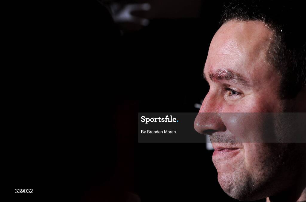 24 February 2009; Paddy Wallace during an Ireland rugby press conference ahead of their RBS Six Nations match against England on Saturday. Fitzpatrick's Castle Hotel, Killiney, Co. Dublin. Picture credit: Brendan Moran / SPORTSFILE