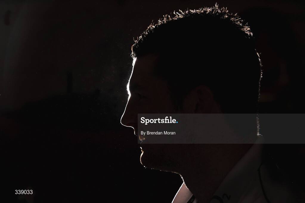 24 February 2009; Full-back Rob Kearney during an Ireland rugby press conference ahead of their RBS Six Nations match against England on Saturday. Fitzpatrick's Castle Hotel, Killiney, Co. Dublin. Picture credit: Brendan Moran / SPORTSFILE
