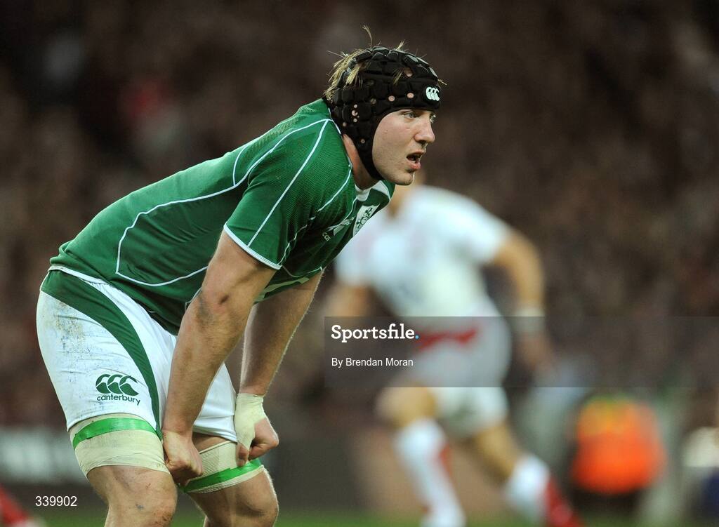28 February 2009; Stephen Ferris, Ireland. RBS Six Nations Rugby Championship, Ireland v England, Croke Park, Dublin. Picture credit: Brendan Moran / SPORTSFILE