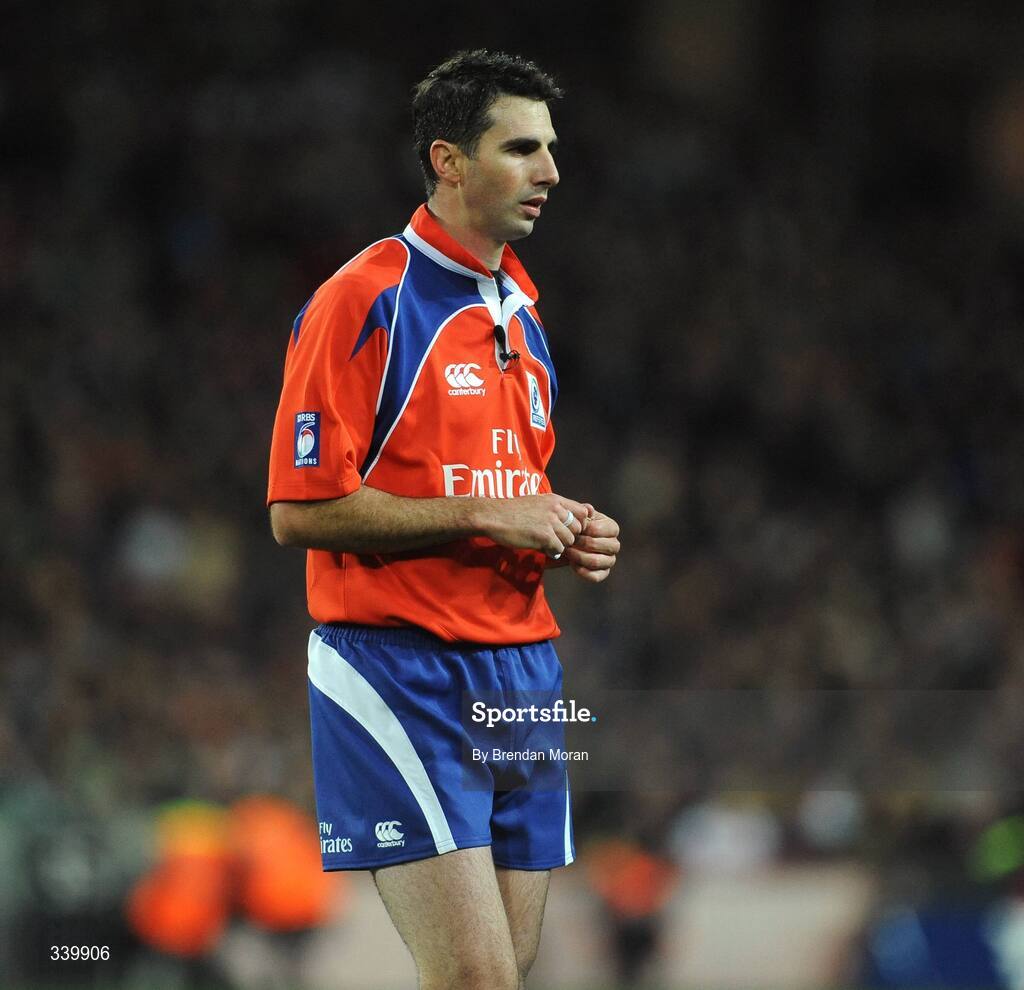 28 February 2009; Craig Joubert, Referee. RBS Six Nations Rugby Championship, Ireland v England, Croke Park, Dublin. Picture credit: Brendan Moran / SPORTSFILE