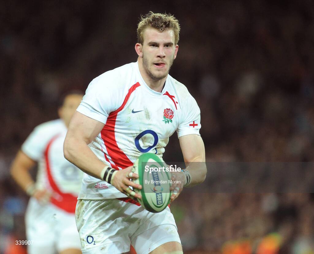 28 February 2009; Tom Croft, England. RBS Six Nations Rugby Championship, Ireland v England, Croke Park, Dublin. Picture credit: Brendan Moran / SPORTSFILE