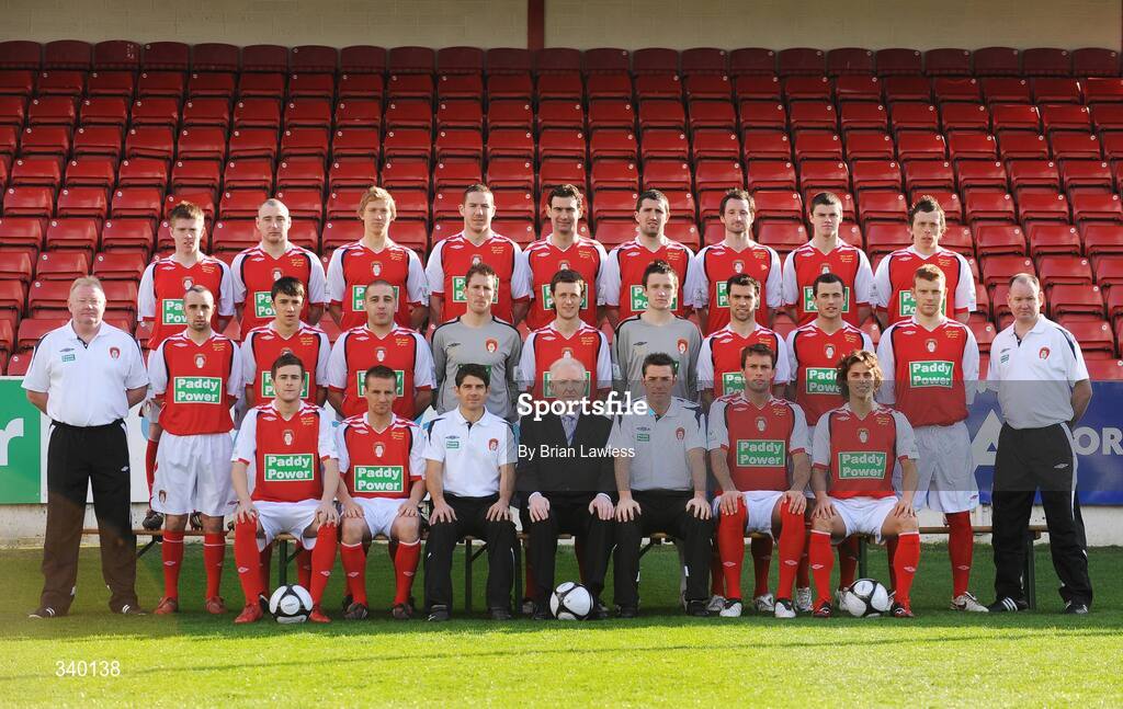 5 March 2009; The St. Patrick's Athletic Team. St. Patrick's Athletic Squad Portrait Session. Richmond Park, Dublin. Picture credit: Brian Lawless / SPORTSFILE
