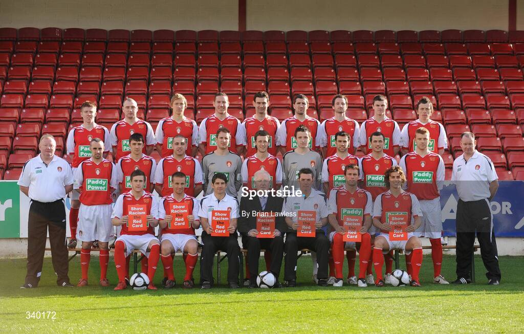 5 March 2009; The St. Patrick's Athletic Team. St. Patrick's Athletic Squad Portrait Session. Richmond Park, Dublin. Picture credit: Brian Lawless / SPORTSFILE