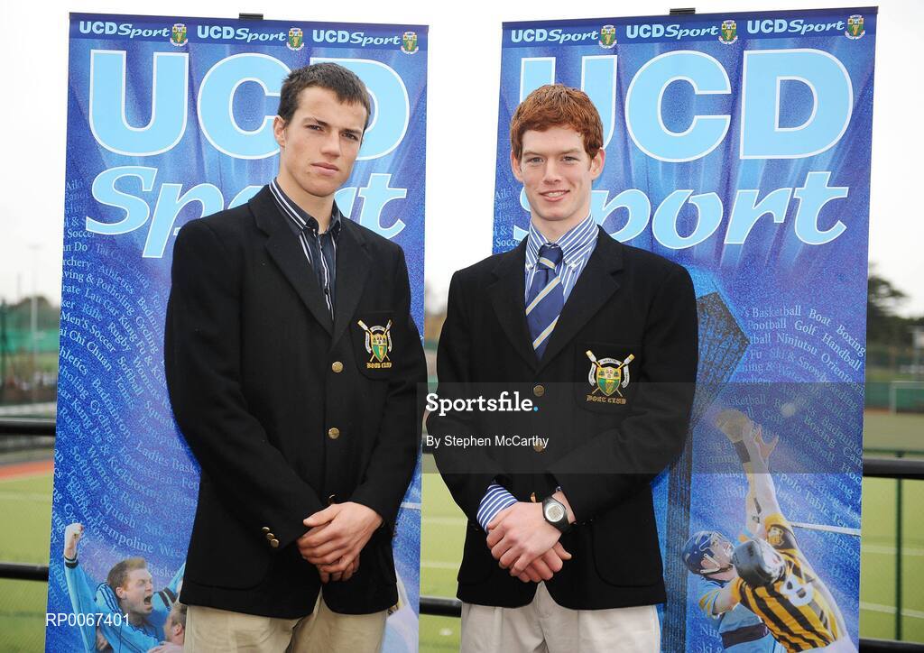 6 March 2009; UCD Rowing Scholars David Neale, Offaly, left, and Anthony English, Mayo, at the announcement of the UCD Sports Scholars. Sports Centre, University College Dublin, Belfield, Dublin. Picture credit: Stephen McCarthy / SPORTSFILE