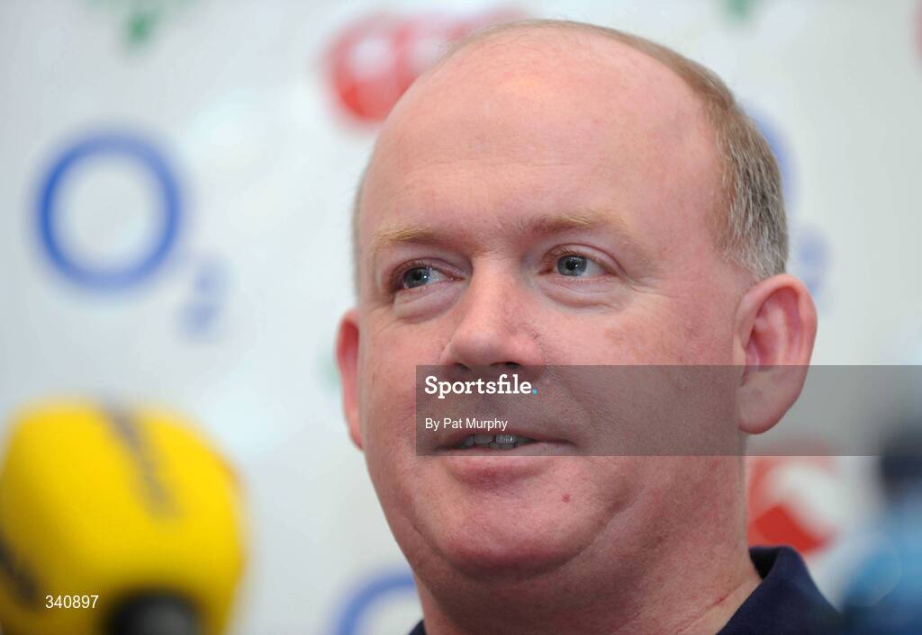 10 March 2009; Ireland head coach Declan Kidney speaking to the media during a press conference ahead of their RBS Six Nations Championship game against Scotland on Saturday. Fitzpatrick's Castle Hotel, Killiney, Dublin. Picture credit: Pat Murphy / SPORTSFILE