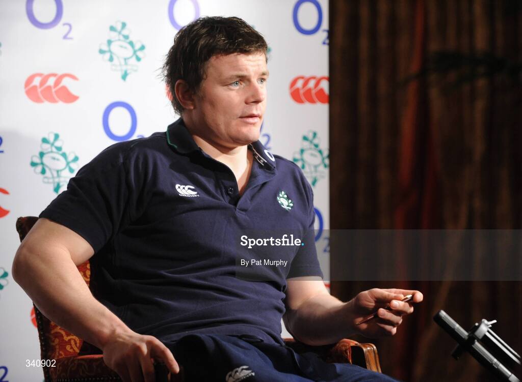 10 March 2009; Ireland captain Brian O'Driscoll speaking to the media during a press conference ahead of their RBS Six Nations Championship game against Scotland on Saturday. Fitzpatrick's Castle Hotel, Killiney, Dublin. Picture credit: Pat Murphy / SPORTSFILE