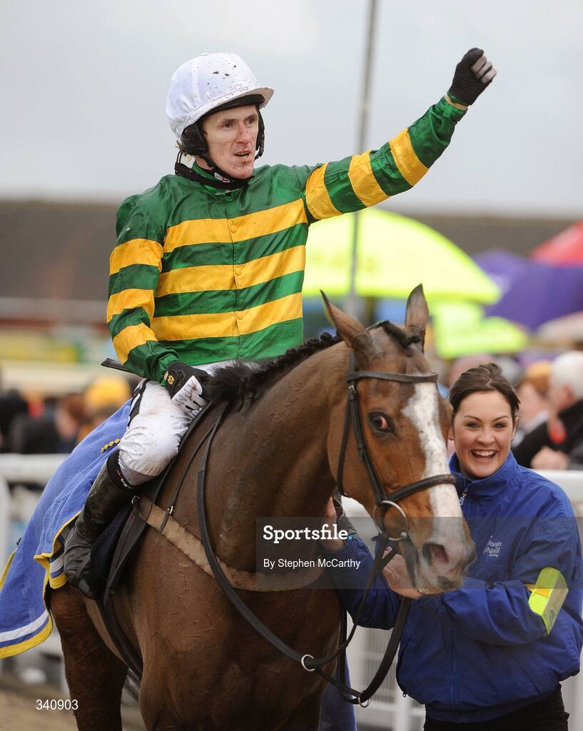 10 March 2009; Jockey Tony McCoy celebrates after winning the the William Hill Trophy Handicap Chase on Wichita Lineman. Cheltenham Racing Festival, Prestbury Park, Cheltenham, Gloucestershire, England. Picture credit: Stephen McCarthy / SPORTSFILE
