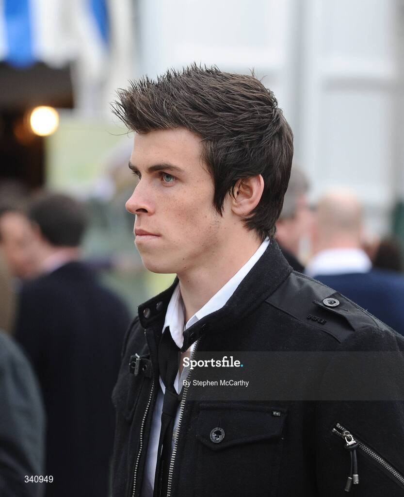 10 March 2009; Tottenham Hotspurs Gareth Bale ahead of the opening day of the Cheltenham Racing Festival 2009. Cheltenham Racing Festival - Tuesday, Prestbury Park, Cheltenham, Gloucestershire, England. Picture credit: Stephen McCarthy / SPORTSFILE