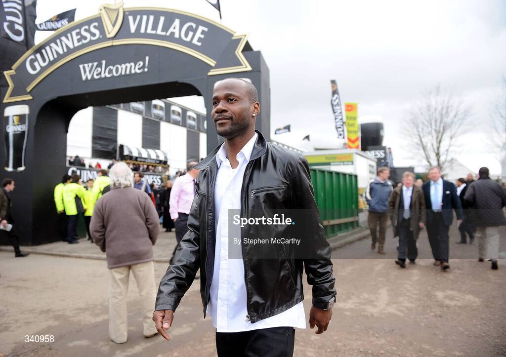 10 March 2009; Tottenham Hotspurs Pascal Chimbonda ahead of the opening day of the Cheltenham Racing Festival 2009. Cheltenham Racing Festival - Tuesday, Prestbury Park, Cheltenham, Gloucestershire, England. Picture credit: Stephen McCarthy / SPORTSFILE