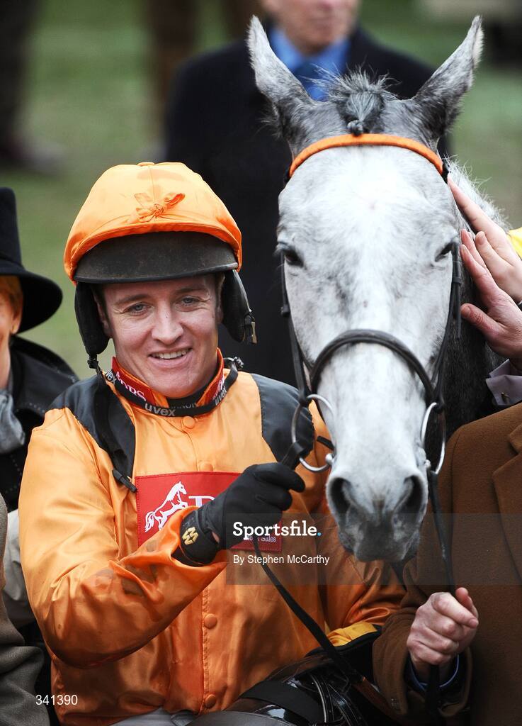 13 March 2009; Jockey Barry Geraghty with his mount Zaynar after winning the JCB Triumph Hurdle Race. Cheltenham Racing Festival - Friday. Prestbury Park, Cheltenham, Gloucestershire, England. Picture credit: Stephen McCarthy / SPORTSFILE