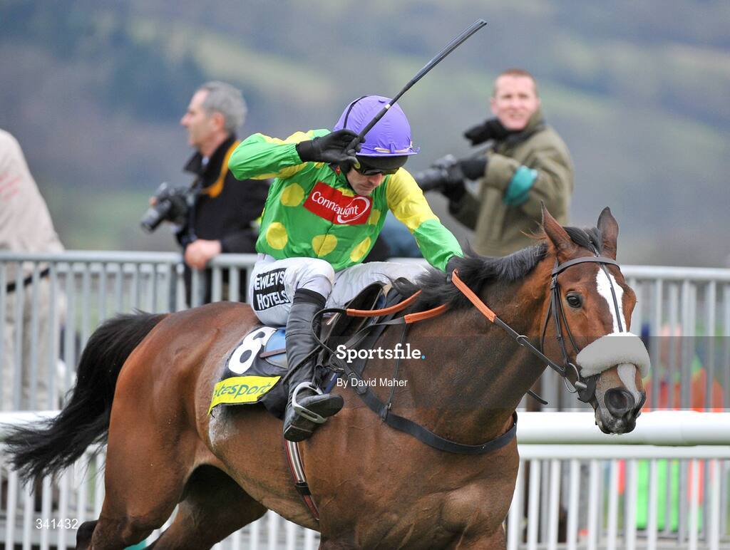 13 March 2009; Kauto Star, with Ruby Walsh up, on their way to winning the totesport Cheltenham Gold Cup Steeple Chase. Cheltenham Racing Festival - Friday. Prestbury Park, Cheltenham, Gloucestershire, England. Picture credit: David Maher / SPORTSFILE