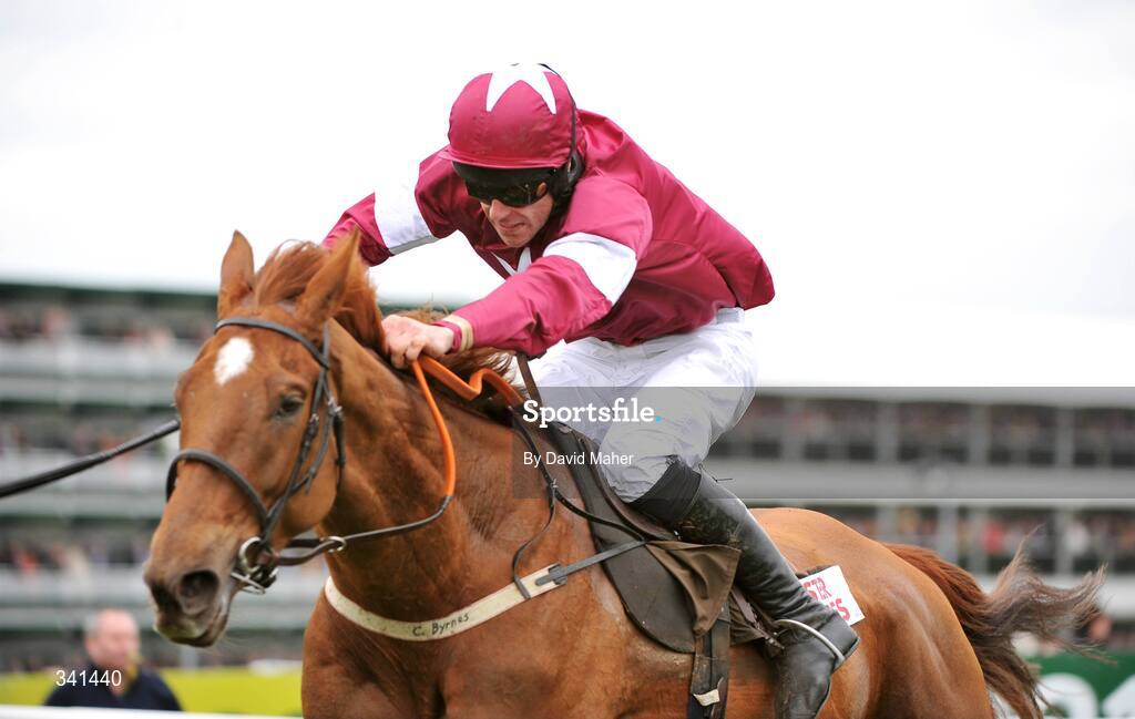 13 March 2009; Weapon's Amnesty, with Davy Russell up, on their way to winning the Albert Barlett Novices' Hurdle Race. Cheltenham Racing Festival - Friday. Prestbury Park, Cheltenham, Gloucestershire, England. Picture credit: David Maher / SPORTSFILE