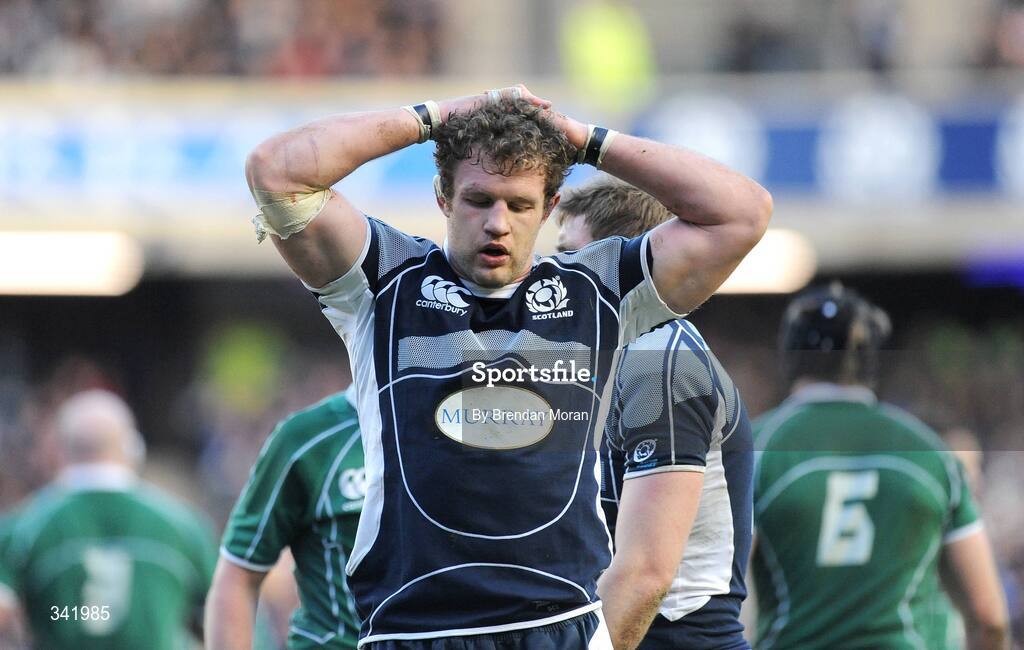 14 March 2009; Jason White, Scotland. RBS Six Nations Championship, Scotland v Ireland, Murrayfield Stadium, Edinburgh, Scotland. Picture credit: Brendan Moran / SPORTSFILE